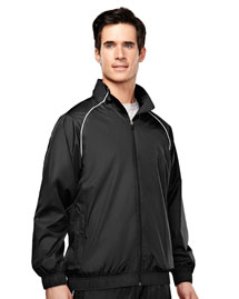 Men's 100% poly micro wind coat with mesh lining