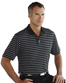 Men's 100% Polyester Knit Polo Shirts.