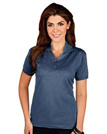 Womens double mercerized cotton pique y-neck golf shirt.