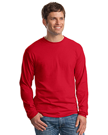 Mens Beefy 100% Cotton Long Sleeve T Shirt