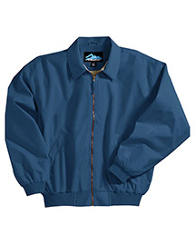 Tri-Mountain Mens Microfiber Jacket with Poplin Lining
