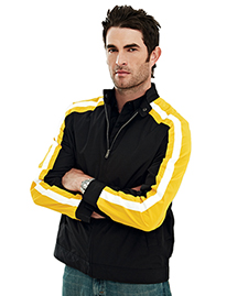 Men's 100% polyester  long sleeve TMR wind jacket with water resistent.