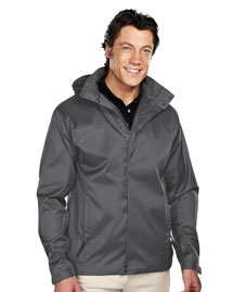Mens 100% Polyester twill jakcet w/600 AC coating hoodly jacket