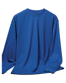 Mens Poly Ultracool Pique Long Sleeve Crewneck Shirt