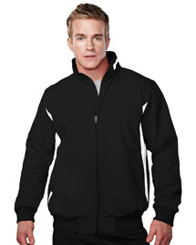 Men's 88% polyester & 12% Spandex bonded stretch woven water resistant Jacket