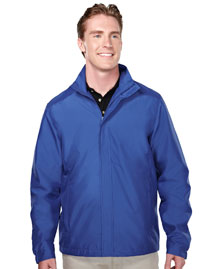 Men's 100% Polyester woven  long sleeve jacket with 600mm coating