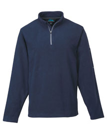 Men's 100% Poly Micro Fleece quarter ziper pullover
