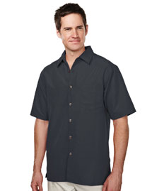 Men's 53% Modal 47% Polyester SS Woven Shirt