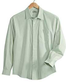 Tri-Mountain Mens Wrinkle Free Dress Shirt with Glen Plaid Pattern