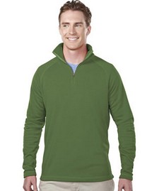 Men's 100% Polyester Microfleece 1/4 Zipper Pullover.
