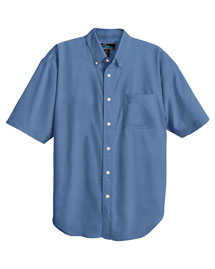 Tri-Mountain Mens Stain Resistant Short Sleeve Oxford Dress Shirt