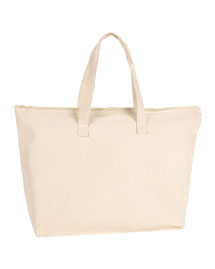 Zipper Canvas Tote
