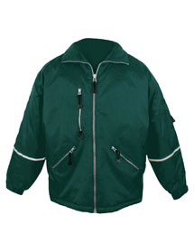 Tri-Mountain Mens Nylon Jacket with Reflective Tape