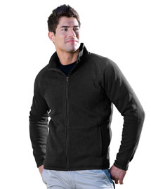 Mens 100% Polyester Full Zip Sweater Knit LS Fleece.