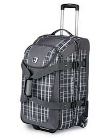 High Sierra 26 Inch Drop Bottom Expandable Wheeled Duffrite Plaid