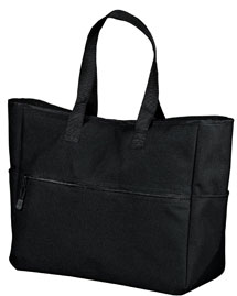 Port & Company Bi-Color Tote with Zippered Pocket