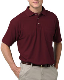 Blue Generation Mens Short Sleeve Superblend Pique with Pocket