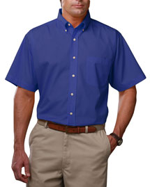Mens Short Sleeve Teflon Twill