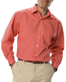 Blue Generation Mens Long Sleeve Easy Care Stretch Poplin