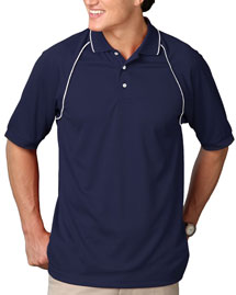 Blue Generation Mens Short Sleeve Wicking Polo