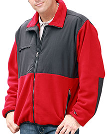 Blue Generation Mens 2 Tone Polar Fleece/Nylon Jacket