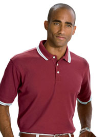 Chestnut Hill Mens Tipped Performance Plus Pique Polo
