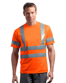 Mens ANSI Class 3 Short Sleeve Snag Resistant Reflective T Shirt