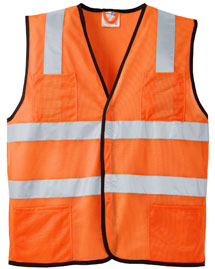 CornerStone Mens ANSI Class 2 Economy Mesh Safety Vest