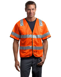 CornerStone Mens ANSI Class 3 Economy Mesh Safety Vest