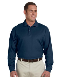 Mens Pima Pique Long Sleeve Polo