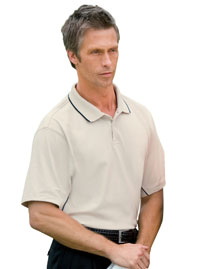 Mens Dri Fast Textured Sport Polo