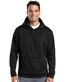 Sport-Tek Mens Sport Wick Fleece Hooded Pullover