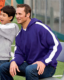 Sport-Tek Mens Pullover Hooded SweatShirt with Stripe