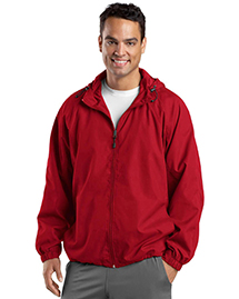 Sport-Tek Mens Hooded Raglan Jacket
