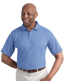Mens Pigment Dyed Jersey Polo Sport Shirt