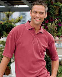 Port Authority - Men's Big & Tall Pigment-Dyed Pique Knit Polo Sport Shirt.