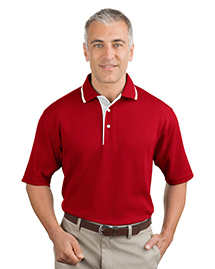 Mens Pinpoint Knit Polo Sport Shirt