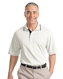 Mens Rapid Dry Polo Sport Shirt with Contrast Trim