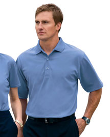 Mens Dry Zone Solid Herringbone Sport Shirt