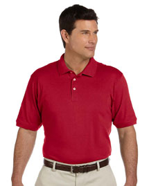 Mens 65 Oz Ringspun Cotton Pique Short Sleeve Polo