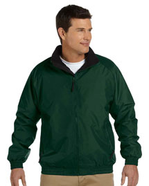 Harriton Mens Fleece Lined Nylon Jacket