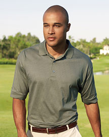  Men's Striped Argyle Polo Sport Shirt With Jacquard Trim