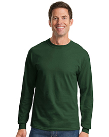 Port & Company Mens 100% Cotton Essential Long Sleeve T Shirt