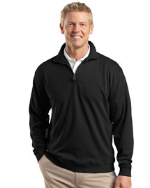 Mens 1/4 Zip Pima Interlock Fleece Jacket