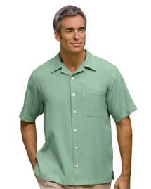Red House Mens 100% Silk Herringbone Campshirt