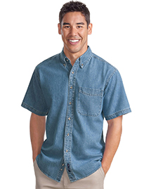 Port Authority Mens Short Sleeve Twill Dress Shirt