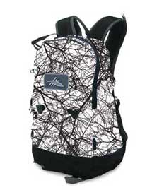 Deluxe Winter Backpack Black/Blue Sketch Circles/Black