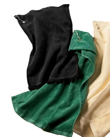 Fringed Hand Towel with Grommet