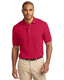 Mens Pique Knit Polo Sport Shirt
