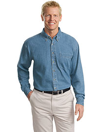  Big and Tall Mens Tall Long Sleeve Denim Shirt